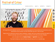 Tablet Screenshot of festivalofcolour.co.nz